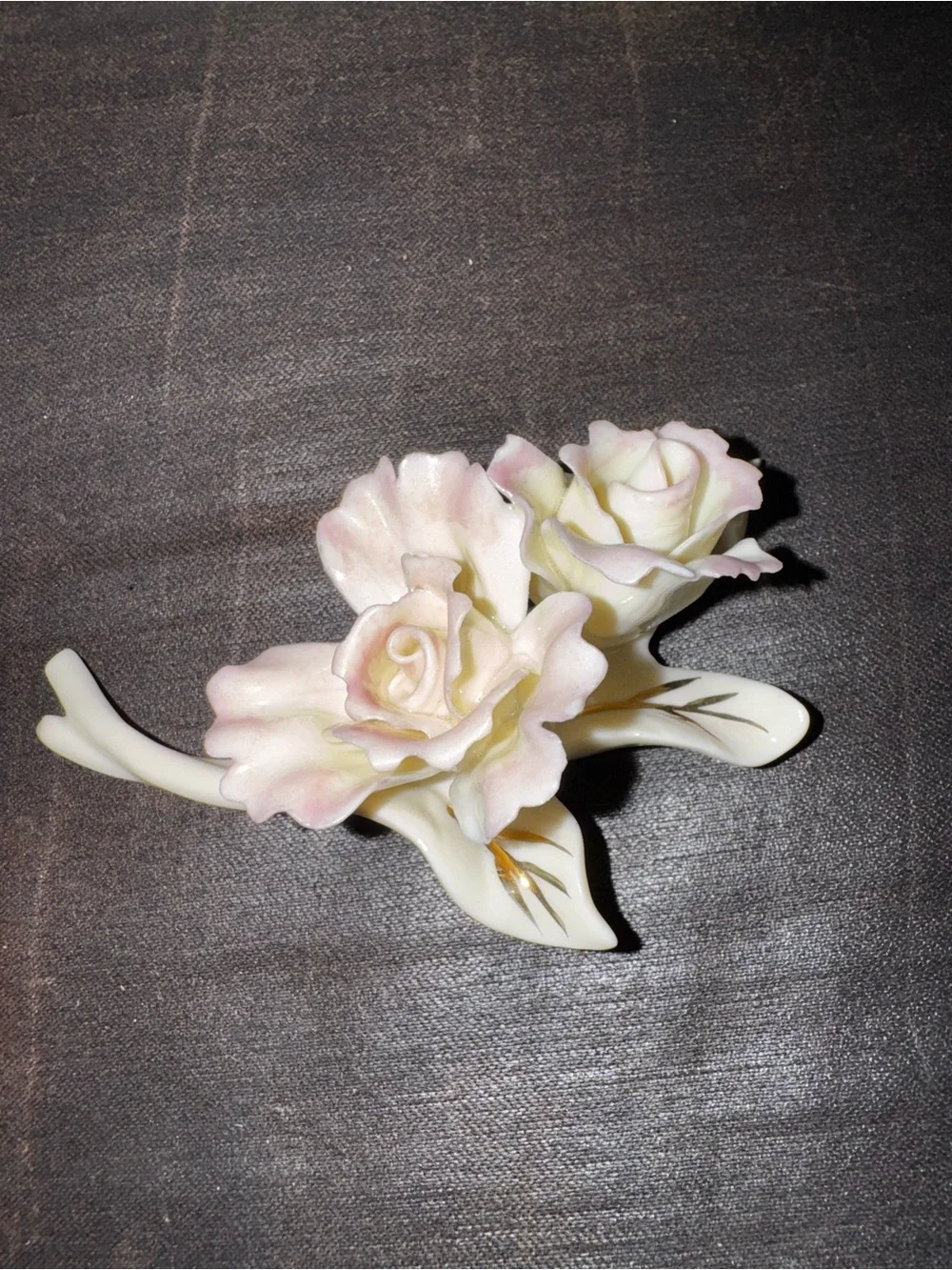 Lenox Pink & Cream Porcelain Rose Hair Clip